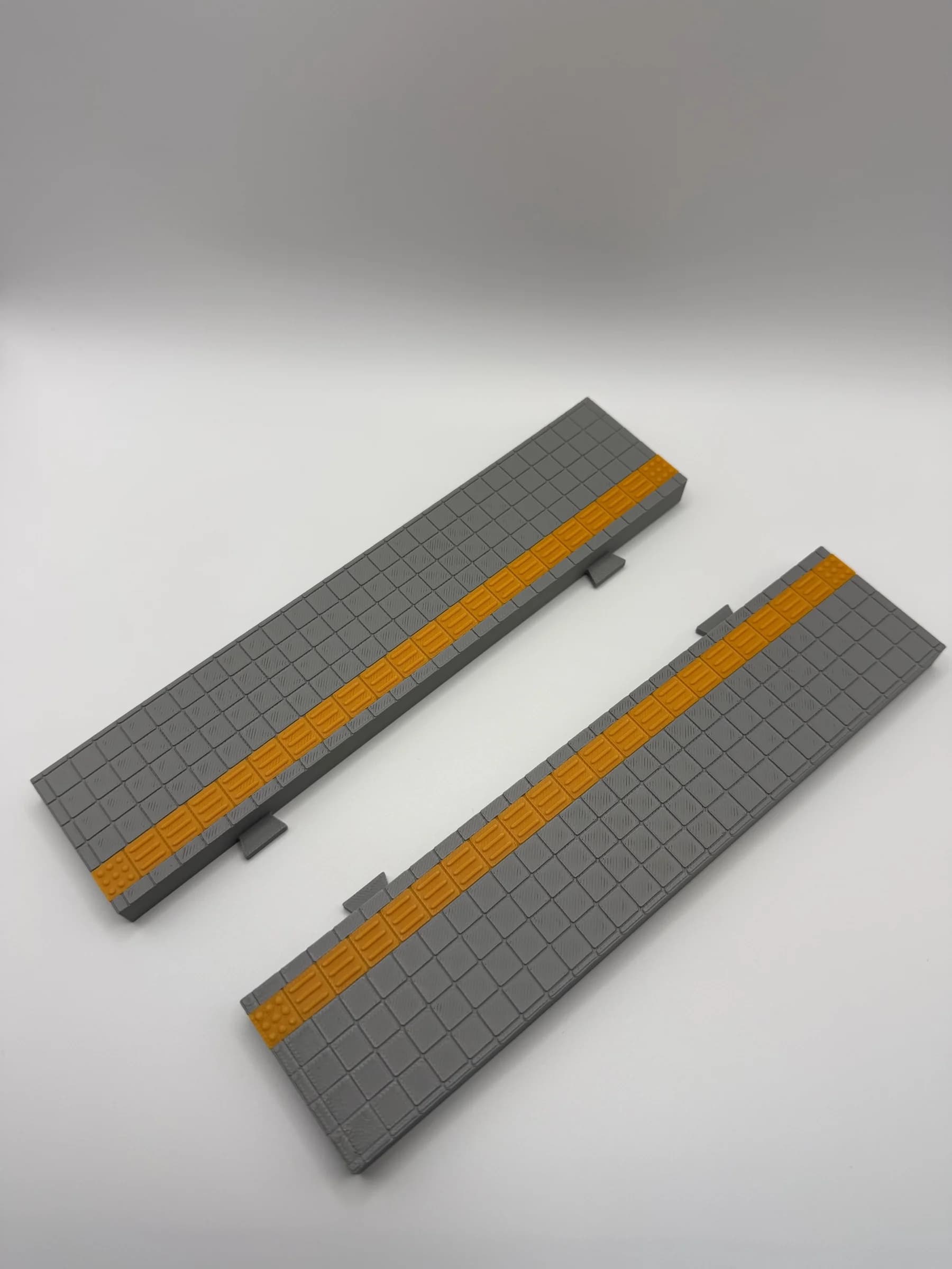 Straight sidewalk pieces - overall view